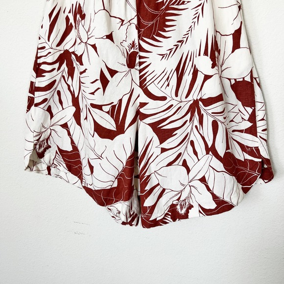 [Madewell] High Rise Pull-On Bermuda Shorts Tropical Vacation Floral NWT Sz XXL - Picture 5 of 11